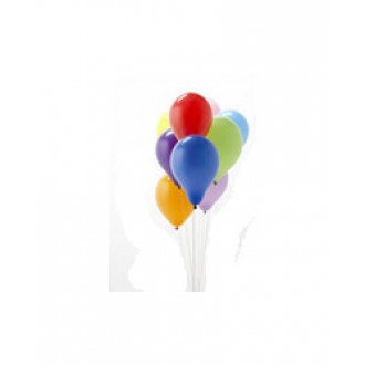 Букет цветных воздушных шаров